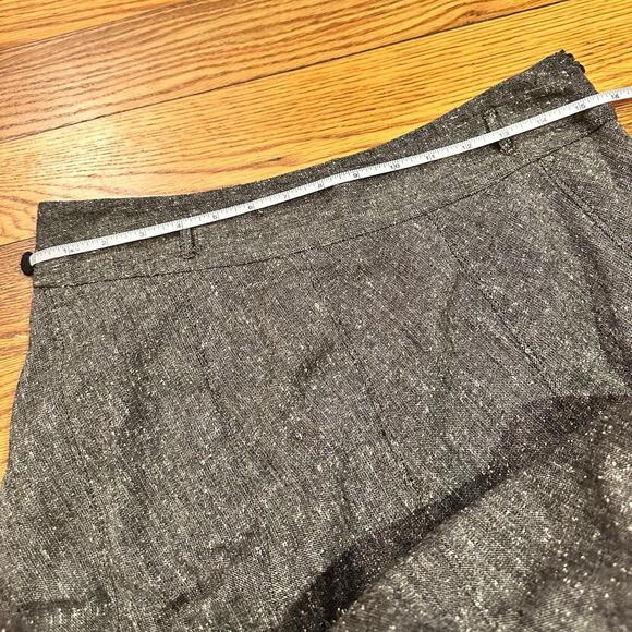 Grey and black midi wool blend skirt - Picture 4 of 6